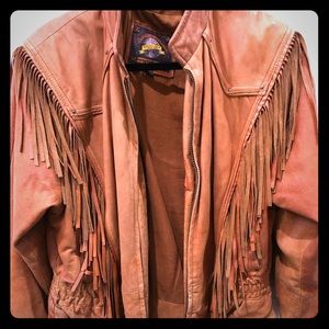 Wilsons leather fringe jacket